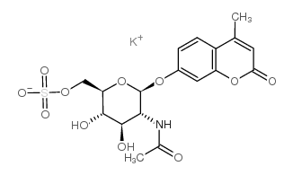 cas no 210357-38-3 is 4-Methylumbelliferyl 6-Sulfo-2-acetamido-2-deoxy-b-D-glucopyranoside, Potassium Salt