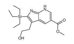 cas no 211308-85-9 is Methyl 3-(2-hydroxyethyl)-2-(triethylsilyl)-1H-pyrrolo[2,3-b]pyri dine-5-carboxylate