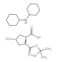 cas no 21157-12-0 is DICYCLOHEXYLAMINE (2S,4R)-1-(TERT-BUTOXYCARBONYL)-4-HYDROXYPYRROLIDINE-2-CARBOXYLATE