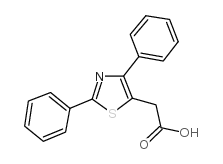 cas no 21256-15-5 is 2-(2,4-Diphenyl-1,3-thiazol-5-yl)acetic acid
