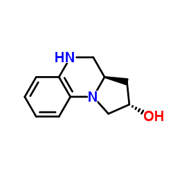 cas no 214143-87-0 is Pyrrolo[1,2-a]quinoxalin-2-ol,1,2,3,3a,4,5-hexahydro-,(2S,3aR)- (9CI)