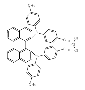 cas no 215597-19-6 is PALLADIUM, [(1S)-[1,1''-BINAPHTHALENE]-2,2''-DIYLBIS[BIS(4-METHYLPHENYL)PHOSPHINE-.KAPPA.P]]DICHLORO-, (SP-4-2)-