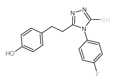 cas no 217487-47-3 is 4-(4-fluorophenyl)-3-[2-(4-hydroxyphenyl)ethyl]-1H-1,2,4-triazole-5-thione