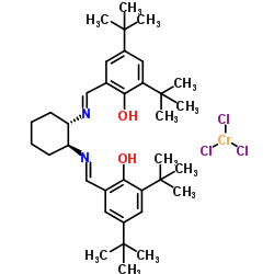 cas no 219143-92-7 is 2,2'-{(1S,2S)-1,2-Cyclohexanediylbis[nitrilo(E)methylylidene]}bis [4,6-bis(2-methyl-2-propanyl)phenol]-trichlorochromium (1:1)