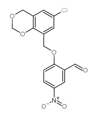 cas no 219539-02-3 is 2-[(6-chloro-4h-1,3-benzodioxin-8-yl)methoxy]-5-nitrobenzaldehyde
