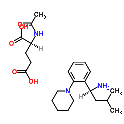 cas no 219921-94-5 is (S)-3-Methyl-1-(2-piperidinophenyl)butylamine N-acetylglutamate salt