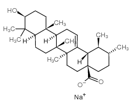 cas no 220435-39-2 is sodium,(1S,2R,4aS,6aR,6aS,6bR,8aR,10S,12aR,14bS)-10-hydroxy-1,2,6a,6b,9,9,12a-heptamethyl-2,3,4,5,6,6a,7,8,8a,10,11,12,13,14b-tetradecahydro-1H-picene-4a-carboxylate