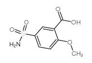 cas no 22117-85-7 is 2-Methoxy-5-sulfamoylbenzoic acid