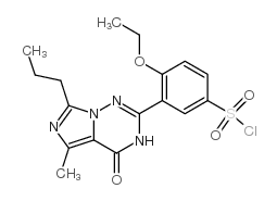 cas no 224789-26-8 is 4-Ethoxy-3-(5-methyl-4-oxo-7-propyl-3,4-dihydro-imidazo[5,1-f][1,2,4]-triazin-2-yl)benzene-sulfonyl Chloride