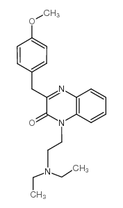 cas no 23465-76-1 is 1-[2-(diethylamino)ethyl]-3-[(4-methoxyphenyl)methyl]quinoxalin-2-one