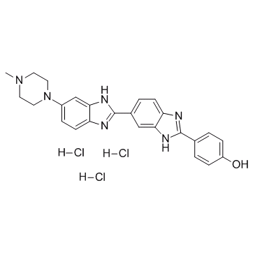 cas no 23491-45-4 is Hoechst 33258 (trihydrochloride)