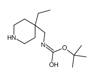 cas no 236406-29-4 is tert-butyl N-[(4-ethylpiperidin-4-yl)methyl]carbamate