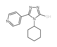cas no 23714-52-5 is 3H-1,2,4-Triazole-3-thione,4-cyclohexyl-2,4-dihydro-5-(4-pyridinyl)-