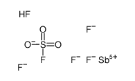 cas no 23854-38-8 is pentafluoro-λ5-stibane,sulfurofluoridic acid