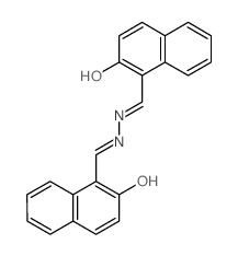 cas no 2387-03-3 is 1-Naphthalenecarboxaldehyde,2-hydroxy-, 2-[(2-hydroxy-1-naphthalenyl)methylene]hydrazone