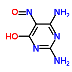 cas no 2387-48-6 is 2,6-diamino-5-nitrosopyrimidin-4-ol