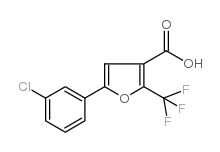 cas no 242812-02-8 is 5-(3-CHLOROPHENYL)-2-(TRIFLUOROMETHYL)-3-FUROIC ACID