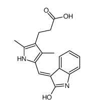 cas no 245036-27-5 is 2,4-DIMETHYL-5-[(1,2-DIHYDRO-2-OXO-3H-INDOL-3-YLIDENE)METHYL]-PYRROLE-3-PROPANOIC ACID