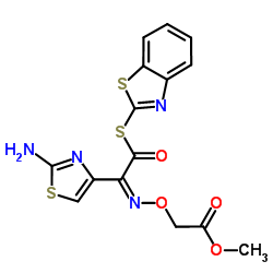 cas no 246035-38-1 is (S)-2-Benzothiazolyl (Z)-2-(2-aminothiazole-4-yl)-2-methoxycarbonylmethoxyiminothioacetate