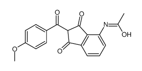 cas no 247149-95-7 is N-[2,3-Dihydro-2-(4-methoxybenzoyl)-1,3-dioxo-1H-inden-4-yl]acetamide