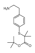 cas no 247923-33-7 is 2-Methyl-2-propanyl 2-{[4-(2-aminoethyl)phenyl]sulfanyl}-2-methyl propanoate