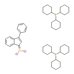 cas no 250220-36-1 is (3-Phenyl-1H-inden-1-ylidene)bis(tricyclohexylphosphine)ruthenium(IV) dichloride tetrahydrofuran adduct
