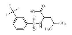 cas no 251097-65-1 is leucine, n-[[3-(trifluoromethyl)phenyl]sulfonyl]-