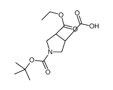 cas no 252919-44-1 is TRANS-1-(tert-butoxycarbonyl)-4-(ethoxycarbonyl)pyrrolidine-3-carboxylic acid