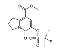 cas no 253195-64-1 is METHYL 5-OXO-6-TRIFLUOROMETHANESULFONYLOXY-1,2,3,5-TETRAHYDROINDOLIZINE-8-CARBOXYLATE