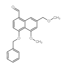 cas no 253307-93-6 is 4-(BENZYLOXY)-5-METHOXY-7-(METHOXYMETHYL)-1-NAPHTHALDEHYDE