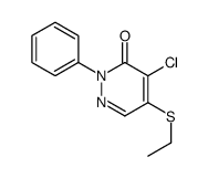 cas no 25381-21-9 is 4-Chloro-5-(ethylsulfanyl)-2-phenyl-3(2H)-pyridazinone