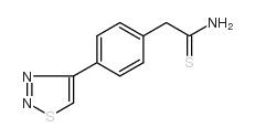 cas no 254429-83-9 is 2-[4-(1,2,3-THIADIAZOL-4-YL)PHENYL]ETHANETHIOAMIDE