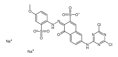 cas no 25489-36-5 is disodium 7-[(4,6-dichloro-1,3,5-triazin-2-yl)amino]-4-hydroxy-3-[(4-methoxy-2-sulphonatophenyl)azo]naphthalene-2-sulphonate