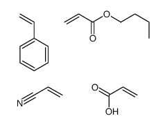 cas no 25586-25-8 is butyl prop-2-enoate,prop-2-enenitrile,prop-2-enoic acid,styrene