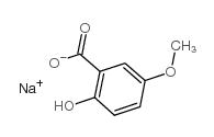 cas no 25832-71-7 is sodium,2-hydroxy-5-methoxybenzoate