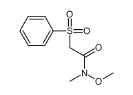 cas no 258874-02-1 is N-METHOXY-N-METHYL-2-PHENYLSULFONYL ACE&