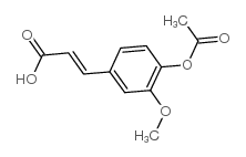 cas no 2596-47-6 is 2-Propenoicacid, 3-[4-(acetyloxy)-3-methoxyphenyl]-