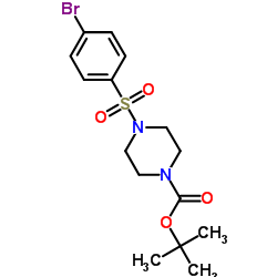 cas no 259808-63-4 is TERT-BUTYL 4-((4-BROMOPHENYL)SULFONYL)PIPERAZINE-1-CARBOXYLATE