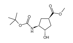 cas no 262280-14-8 is methyl (1R,3S,4S)-3-{[(tert-butoxy)carbonyl]amino}-4-hydroxycyclopentane-1-carboxylate