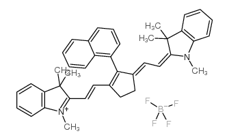 cas no 262607-20-5 is 1,3,3-trimethyl-2-((e)-2-(2-(1-naphthyl)-3-[(e)-2-(1,3,3-trimethyl-1,3-dihydro-2h-indol-2-ylidene)ethylidene]-1-cyclopenten-1-yl)ethenyl)-3h-indolium tetrafluoroborate