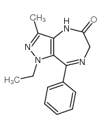 cas no 26308-28-1 is 1-ethyl-3-methyl-8-phenyl-4,6-dihydropyrazolo[4,3-e][1,4]diazepin-5-one