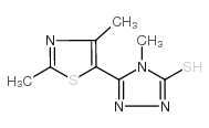 cas no 263157-05-7 is 5-(2,4-Dimethylthiazol-5-yl)-4-methyl-4H-1,2,4-triazole-3-thiol