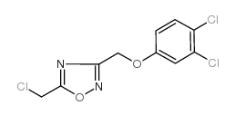 cas no 263386-10-3 is 5-(chloromethyl)-3-[(3,4-dichlorophenoxy)methyl]-1,2,4-oxadiazole