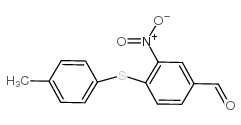 cas no 270262-89-0 is 4-[(4-METHYLPHENYL)THIO]-3-NITROBENZALDEHYDE