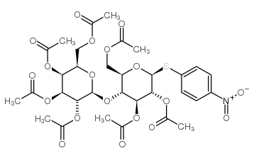 cas no 27894-81-1 is 4-Nitrophenyl4-O-(2,3,4,6-tetra-O-acetyl-b-D-galactopyranosyl)-2,3,6-tri-O-acetyl-b-D-thioglucopyranoside
