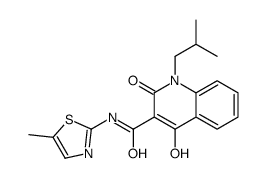 cas no 280112-24-5 is 4-Hydroxy-1-isobutyl-N-(5-methyl-1,3-thiazol-2-yl)-2-oxo-1,2-dihy dro-3-quinolinecarboxamide