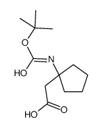 cas no 282525-00-2 is Cyclopentaneacetic acid, 1-[[(1,1-dimethylethoxy)carbonyl]amino]- (9CI)