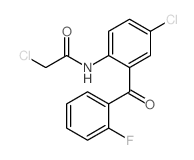 cas no 2836-40-0 is 2-chloro-N-[4-chloro-2-(2-fluorobenzoyl)phenyl]acetamide