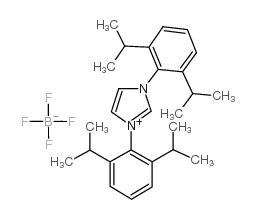 cas no 286014-25-3 is 1,3-BIS(2,6-DIISOPROPYLPHENYL)-1H-IMIDAZOL-3-IUM TETRAFLUOROBORATE