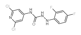cas no 286436-18-8 is N1-(2,6-DICHLORO-4-PYRIDYL)-2-(2,4-DIFLUOROPHENYL)HYDRAZINE-1-CARBOXAMIDE